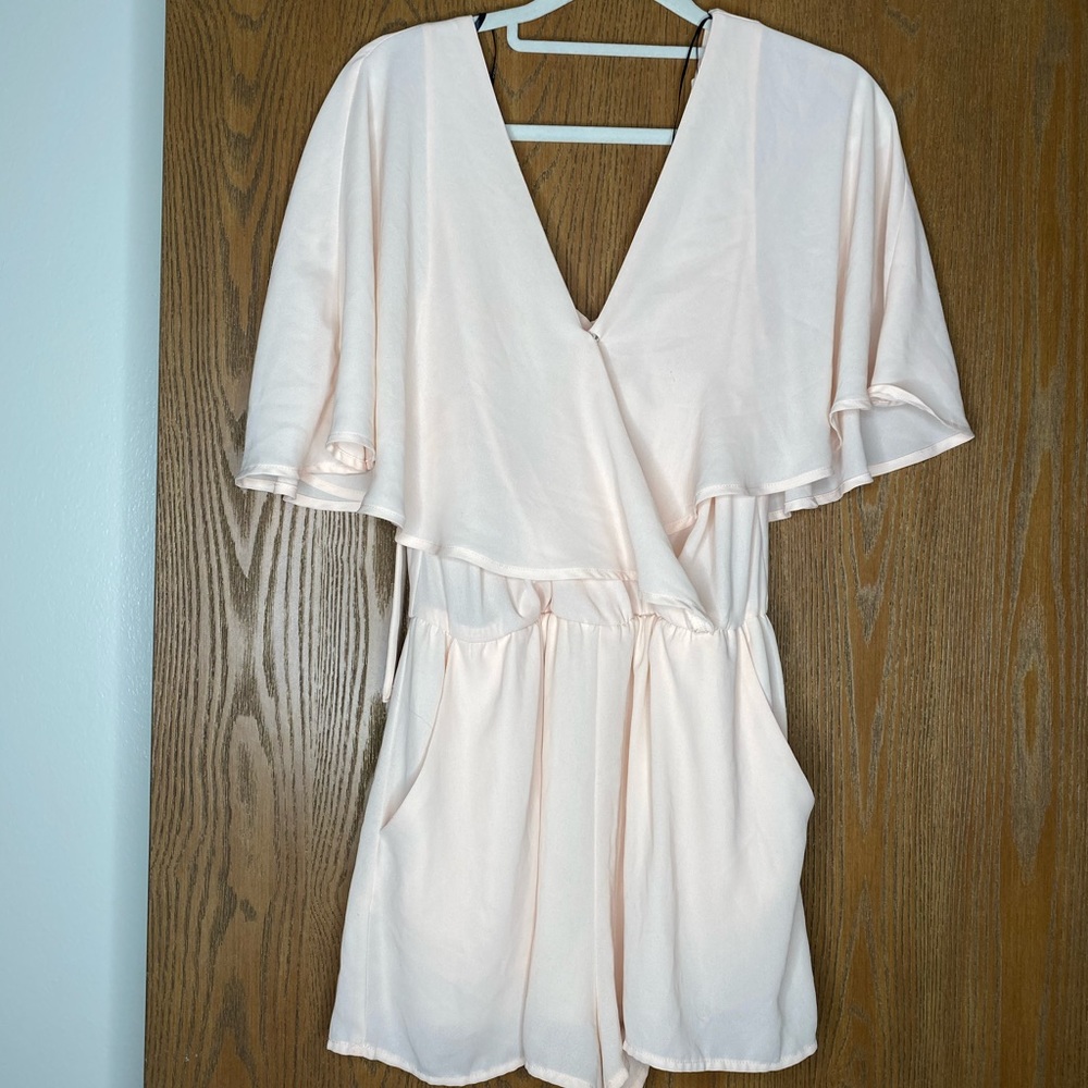 Light pink flowy romper